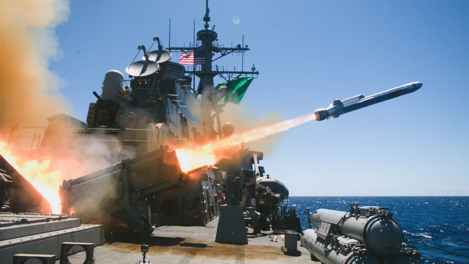 USS Fitzgerald fires a Naval Strike Missile during a July 2024 exercise
